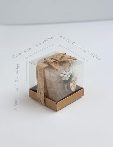 50 Piece Set of Wooden Tealight Candle Holders, Wedding Party Favors, Candle Favors, Guests Return Gifts, Bridal Shower Favors, Baby Shower Favor for Guests. (Dark Brown 50 pcs) in Kuwait