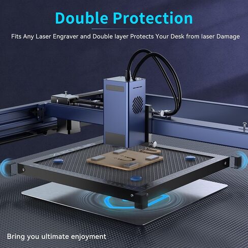 Honeycomb Laser Bed - 500 × 500 × 22mm Working Table with Aluminum Panel for XTool D1 /D1 Pro and Most Engraver Cutting Machine,Engraver Machine Accessories for Smooth Cut in Saudi Arabia