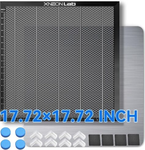 Honeycomb Laser Bed - 500 × 500 × 22mm Working Table with Aluminum Panel for XTool D1 /D1 Pro and Most Engraver Cutting Machine,Engraver Machine Accessories for Smooth Cut in Saudi Arabia