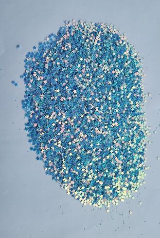 Sourcingbay 3mm Holographic Star Glitter, 0.35 oz, Laser Silver in Saudi Arabia