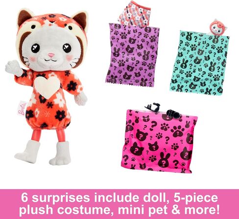 Barbie Cutie Reveal Chelsea Doll & Accessories, Animal Plush Costume & 6 Surprises Including Color Change, Teddy Bear as Dolphin in Saudi Arabia