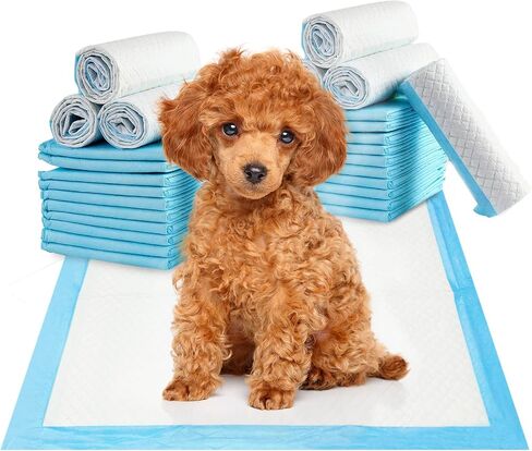 Fhiny Rabbit Pee Pads, 13" x 18" 100 PCS Disposable Bunny Pads Charcoal Leak-Proof Super Absorbent Potty Training Pad with Quick-Dry Surface for Dogs Puppies Cats Kittens or Small Pets in Kuwait