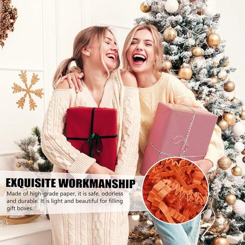 ZEBMOON 1 LB White Crinkle Cut Paper Shred Filler Great for Gift Wrapping, Basket Filling, Birthday, Wedding, Halloween, Thanksgiving, Christmas Day, New Year Party Decorations Filling Supplies in Kuwait