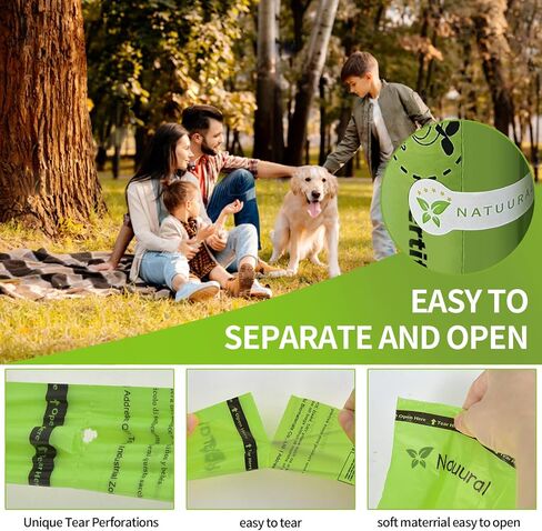 Biodegradable Dog Poop Bags-270Bags 18Rolls, Poop Bags for Dogs Made of Cornstarch, Certified ASTM D6400 By USA, Unscented, Suitable for Large |Small Dogs (Green) in Saudi Arabia