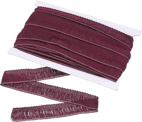 uxcell Sewing Fringe Trim, 14 Yards 1 Inch Tassel Trim Polyester Fringe Tassel Lace Trim Ribbon for Clothes Accessories DIY Sewing Crafts Decoration, Dark Green in Saudi Arabia
