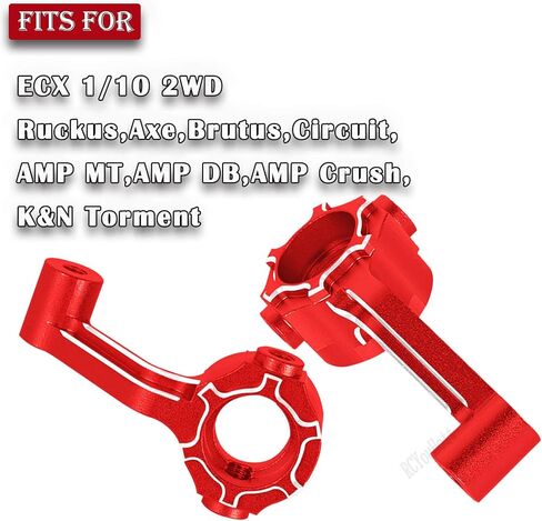 RC Upgrades Part for ECX 1/10 2WD Ruckus,Axe,Brutus,Circuit,AMP MT,AMP DB,AMP Crush,K&N Torment,Alloy Caster Block,Steering Blocks,Rear Stub Axle Carriers w/4pcs Wheel Hex,Navy Blue in Kuwait