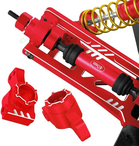 RC Upgrades Part for ECX 1/10 2WD Ruckus,Axe,Brutus,Circuit,AMP MT,AMP DB,AMP Crush,K&N Torment,Alloy Caster Block,Steering Blocks,Rear Stub Axle Carriers w/4pcs Wheel Hex,Navy Blue in Kuwait
