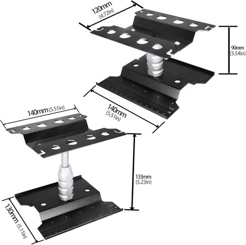 RC Car Repair Work Stand Lift Lower Adjustable Workstation Aluminum 360 Degree Rotation for 1/8 1/10 1/12 RC Car Traxxas Slash TRX4 Arrma Axial SCX10 Losi Redcat Wltoys RC Crawler Monster Truck Buggy in Saudi Arabia