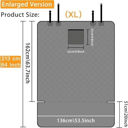 Alfheim Cargo Liner Covers Enlarge Protector Waterproof Nonslip Scratchproof Durable Large Size Universal for Car, Trucks, SUV，MVP(84''x55'' XL) in Saudi Arabia