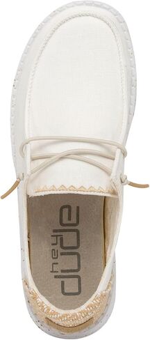Hey Dude Wendy Chambray Bright White Size 11, Women’s Shoes, Women’s Slip-on Loafers, Comfortable & Light-Weight in Saudi Arabia