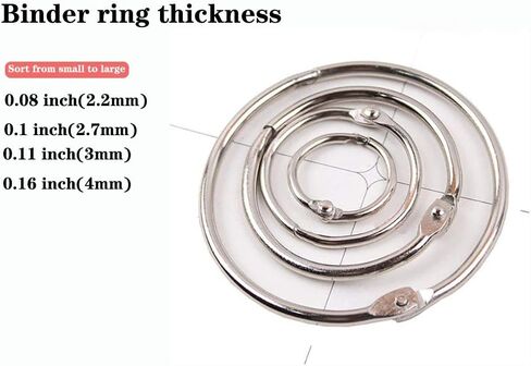 حلقات مجلد بأحجام متنوعة، 35 قطعة، حلقة ورق فضفاضة، حلقات كتاب (1،1.5،2،3 بوصة)، مشابك حلقية، حلقات معدنية لبطاقات الفهرسة، حلقات لبطاقات الفلاش، حلقات الكمبيوتر المحمول، حلقات ربط in Kuwait