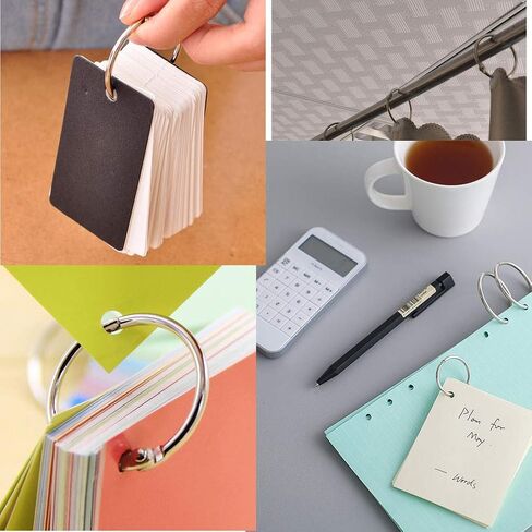 حلقات مجلد بأحجام متنوعة، 35 قطعة، حلقة ورق فضفاضة، حلقات كتاب (1،1.5،2،3 بوصة)، مشابك حلقية، حلقات معدنية لبطاقات الفهرسة، حلقات لبطاقات الفلاش، حلقات الكمبيوتر المحمول، حلقات ربط in Kuwait