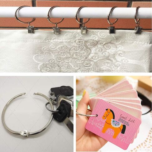 حلقات مجلد بأحجام متنوعة، 35 قطعة، حلقة ورق فضفاضة، حلقات كتاب (1،1.5،2،3 بوصة)، مشابك حلقية، حلقات معدنية لبطاقات الفهرسة، حلقات لبطاقات الفلاش، حلقات الكمبيوتر المحمول، حلقات ربط in Kuwait