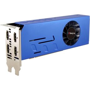 SRhonyra 4 Monitor Video Card GTX 750Ti Multi-Display 4GB GDDR5 Graphics Card Supports 4HDMI Outputs 128-bit