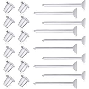 200pcs Clear Earrings for Sports,3mm Clear Earrings for Sensitive Ears,Invisible Earrings Clear Earrings for Work, Clear Plastic Earrings for Sports