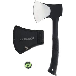 Schrade Bedrock Camp Axe with 3Cr13 Stainless Steel Head for Outdoor Survival