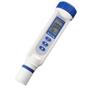 Digital Salinity & Temperature Meter with ATC, Handheld Pen Type Water Quality Measurement Monitor Tester, 0~70 PPT, for Saltwater, Hydroponics, Pool, Aquarium, Fish Pond, Spa, Monitoring & Testing