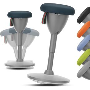 Wobble Stool Standing Desk Stool, Adjustable Height Active Standing Desk Chair for Office Desks and Classrooms, 360° Balance Stool with Rocking Motion, Non-Slip Base, Portable Stools & Easy Assembled