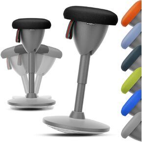Wobble Stool Standing Desk Stool, Adjustable Height Active Standing Desk Chair for Office Desks and Classrooms, 360° Balance Stool with Rocking Motion, Non-Slip Base, Portable Stools & Easy Assembled