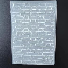 Merry Christmas 3D Wall Brick Embossing Folder for Card Making Floral DIY Plastic Scrapbooking Photo Album Card Paper DIY Craft Decoration Template Mold