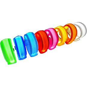8 PCS LED Glow Bracelets, Christmas Light Up Bracelets Set - Glow in The Dark Party Bracelets Favors Supplies for Christmas, Concerts, Festivals, Game Prizes, Sports, Rave Accessories.