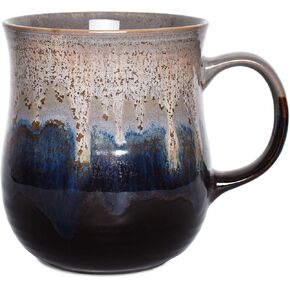 Bosmarlin Large Ceramic Coffee Mug, Blue Big Tea Cup for Office and Home, 21 Oz, Dishwasher and Microwave Safe, 1 PCS