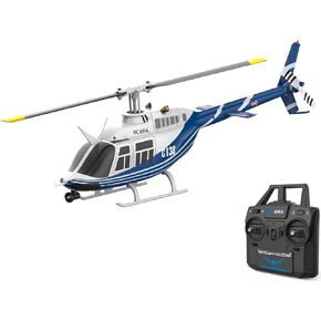 C138 RC Helicopter 2.4G 6CH 6-Axis Gyro Altitude Hold 1/33 Remote Control Plane Ready to Fly RTF(Blue-White)