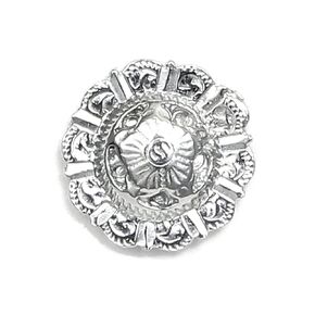 Round Concho Scarf Pin with Magnetic Back Closure - Gift Packaged - No holes in Clothes - Handcrafted Pewter Made in USA (Shipped by Amazon Prime)