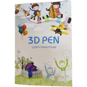 3D Pen Stencils, 20 Pages 40 Patterns 3D Drawing Book Templates, with a Reusable Transparent PVC Drawing Board, 3D Art Pen Accessories for Kids Ages Ages 8-10 and Adults Starter for 3D Printing Pen