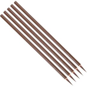 PATIKIL Chinese Calligraphy Brush, 10 Pcs Traditional Writing Watercolor Brush Ink Pen for Drawing, Painting, Writing, Art Supplies, Brown