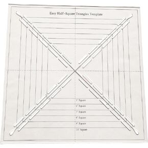 Easy Half-Square Triangles Template for Quilting