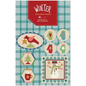 Riley Blake Winter Punch Needle Pattern by Lori Holt of Bee in My Bonnet and It’s So Emma, Perfect for Embroidery, DIY Crafting, and Home Decor