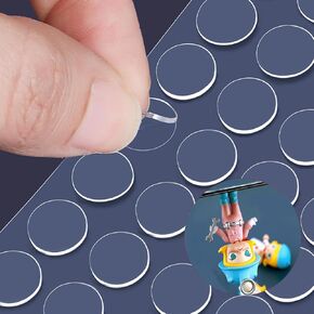 LMJIA Adhesive Putty for Clean and Removable Wall Hanging, Crafts, Balloons, and Party Decorations - Two-Sided Mounting Stick Dots Tack (100, Diameter 0.59 inches（15mm）)