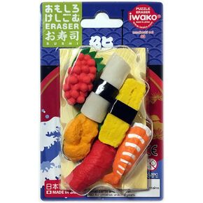 Iwako Japanese Eraser Set - Sushi Assortment