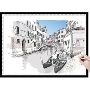 A2 Light Board, 26"x19" Large Light Box, 10 Level & Stepless 2 Mode Dimmable Light Pad, Aluminum Frame Super Bright Light Table for Diamond Painting, Weeding Vinyl, Tracing, Drawing