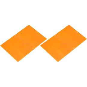 MECCANIXITY 2 Pcs Stained Glass Sheet Mosaic Tile 7.9 Inch x 5.9 Inch Orange Red Stained Glass Sheets for Crafts DIY Art Project