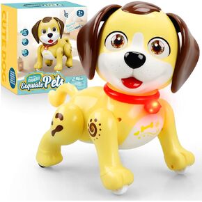 Robot Dog Toy for Kids Age 3 12, Pet Puppy Robotic Toy That Acts Like a Real Dogs Walking Barking Interactive with Toddler, Toys for 3 Year Old Girls Boys, Gifts for 3 5 6 7 8 12 Years Old