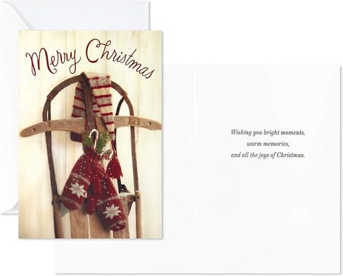 Hallmark Boxed Christmas Cards Assortment, Vintage Red Truck (4 Designs, 12 Cards and Envelopes) in Saudi Arabia