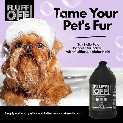 Fluff Off! by Girl with The Dogs Natural Deshedding Dog & Cat Shampoo 8Wks+ in Saudi Arabia