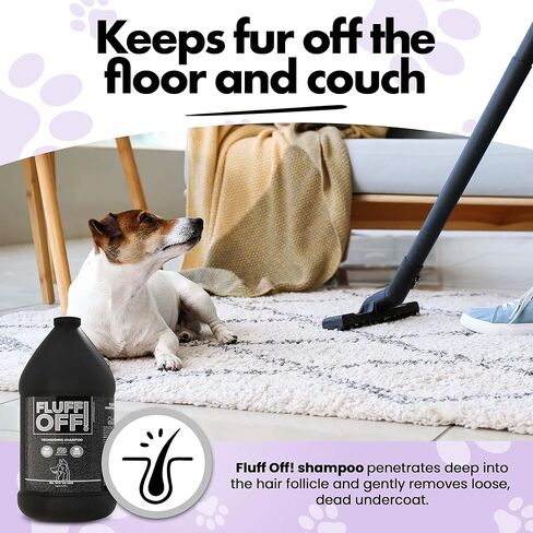 Fluff Off! by Girl with The Dogs Natural Deshedding Dog & Cat Shampoo 8Wks+ in Saudi Arabia