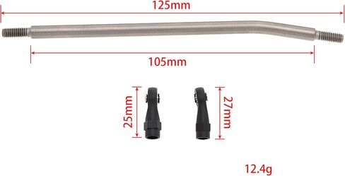 MEUS RACING 1/10 Links Titanium Chassis Links Kit for Traxxas TRX4 Axial SCX10 Tamiya CCO1 Redcat Gen8 1/10 RC Crawler (125mm) in Saudi Arabia
