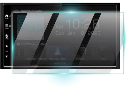 IPG ProActive لـ Kenwood DMX4707S - DMX47S - DMX129BT شاشة لمس الوسائط الرقمية 6.8 بوصة 9H واقي شاشة صلابة زجاج أملس، لمسة فائقة الوضوح ومضادة للخدش والتلطيخ والصدمات، تقنية نانو مقاومة للصدمات لـ DMX4707S in Saudi Arabia