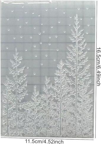 DIYology 3D Woodland Embossing Folders for Card Making, Birch Tree Background Texture Embossing Folder Template for DIY Paper Crafts Scrapbooking Polymer Clay Decoration in Saudi Arabia