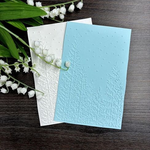 DIYology 3D Woodland Embossing Folders for Card Making, Birch Tree Background Texture Embossing Folder Template for DIY Paper Crafts Scrapbooking Polymer Clay Decoration in Saudi Arabia