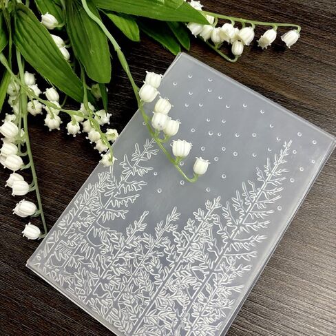 DIYology 3D Woodland Embossing Folders for Card Making, Birch Tree Background Texture Embossing Folder Template for DIY Paper Crafts Scrapbooking Polymer Clay Decoration in Saudi Arabia