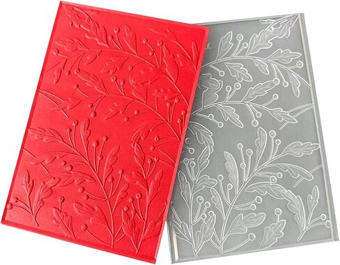 DIYology 3D Woodland Embossing Folders for Card Making, Birch Tree Background Texture Embossing Folder Template for DIY Paper Crafts Scrapbooking Polymer Clay Decoration in Saudi Arabia
