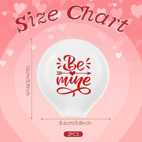 2 Pcs Small Christmas Spoon Rest Christmas Kitchen Decor Ceramic Teaspoon Holder Christmas Red Green White Buffalo Plaid Heart Coffee Spoon Holder for Kitchen Counter Decor Housewarming Gift in Saudi Arabia