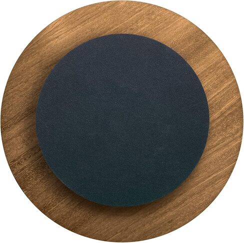 HASTA LA RAIZ | Wooden LAZY SUSAN Turntable - Made in Mexico - Easy Gliding - Non Skid - Model: Blue tenango (14 inches). in Kuwait