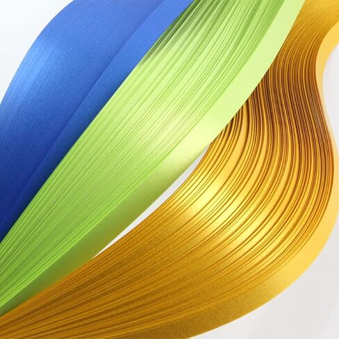 Metallic Quilling Paper Strips 10mm White for Craft Paper Strip Hobbycraft DIY Orgami Luky Star Paper Filigree Coil Strips 3/8inch for Weaving Projects Moravian Stars, German Stars and Froebel Stars in Saudi Arabia