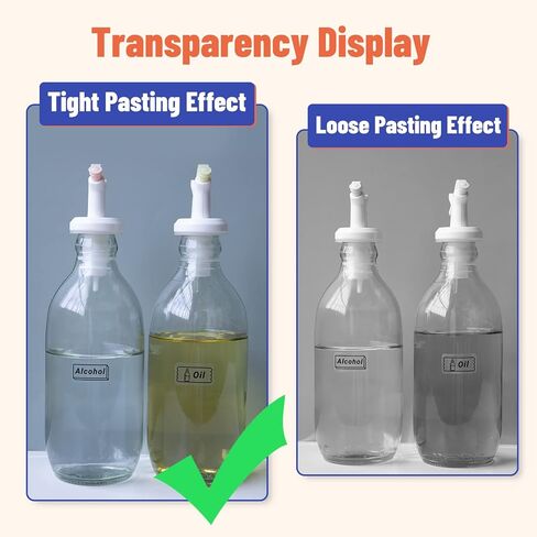 D30 Clear Label - D30 Transparent Thermal Label Tape 14mmx40mm(0.55" x 1.57") Compatible with Phomemo/Memoking D30 Printer Adhesive Clear Label Paper, for Labeling Cosmetics, Storage, Stationary in Kuwait